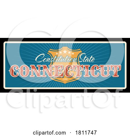Travel Plate Design for Connecticut by Vector Tradition SM