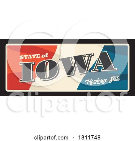 Travel Plate Design for Iowa by Vector Tradition SM
