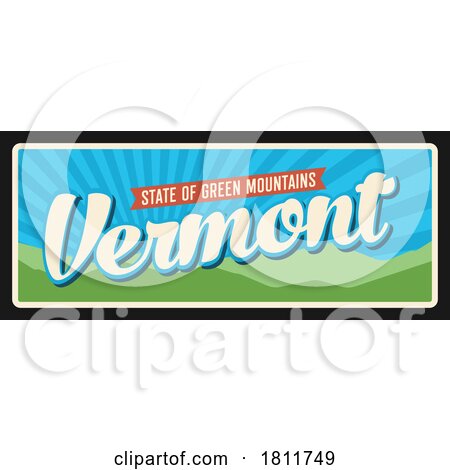 Travel Plate Design for Vermont by Vector Tradition SM