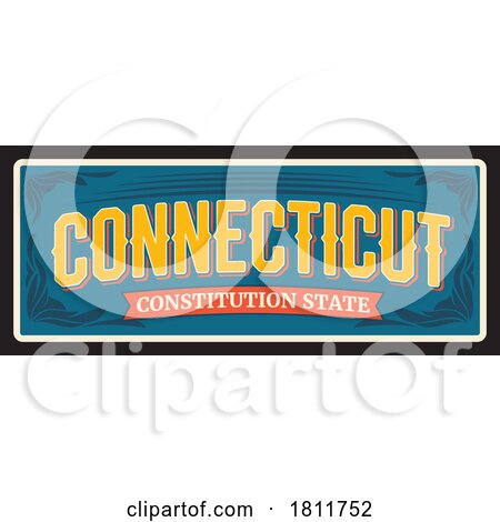 Travel Plate Design for Connecticut by Vector Tradition SM