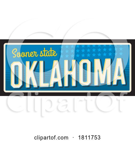 Travel Plate Design for Oklahoma by Vector Tradition SM