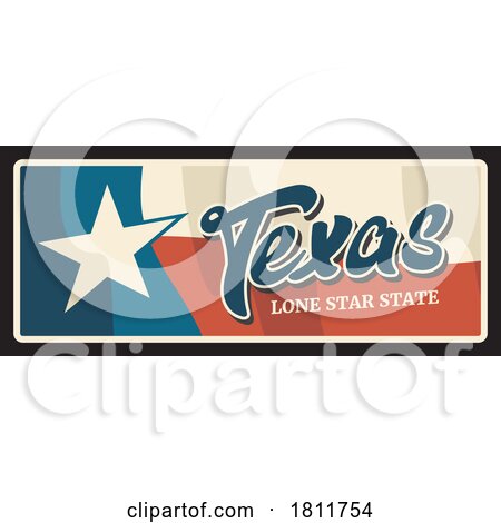Travel Plate Design for Texas by Vector Tradition SM