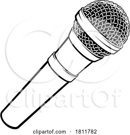 Mic Microphone Cartoon Illustration Icon by AtStockIllustration