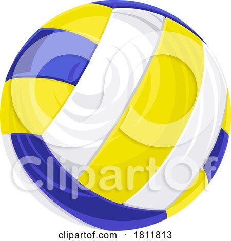Volleyball Ball Isolated Icon Illustration by AtStockIllustration