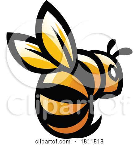Honey Bumble Bee or Wasp Design Bumblebee Icon by AtStockIllustration
