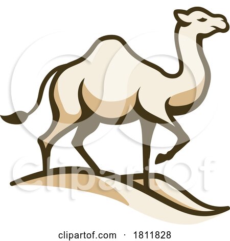 Camel Animal Design Illustration Mascot Icon by AtStockIllustration