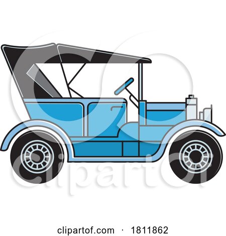 Blue Classic Car by Lal Perera