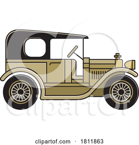 Gold Classic Car by Lal Perera
