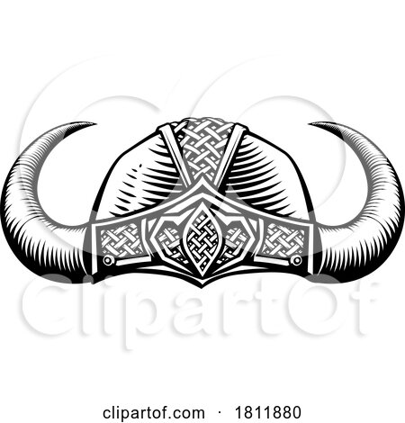 Viking Warrior Helmet by AtStockIllustration
