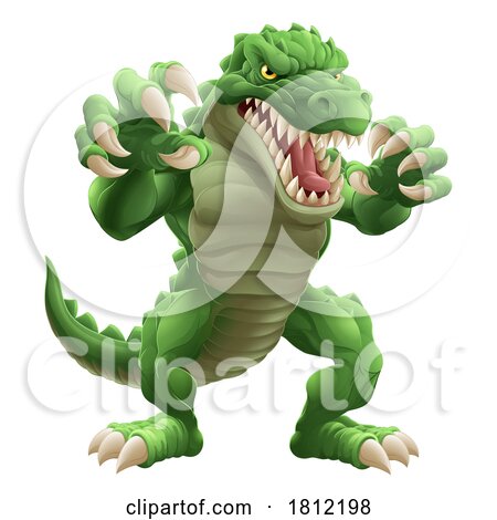 Crocodile Alligator Cartoon Lizard Dino Monster by AtStockIllustration