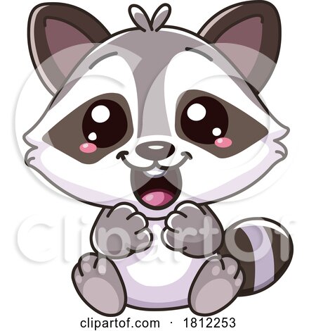 Cartoon Happy Baby Raccoon by yayayoyo