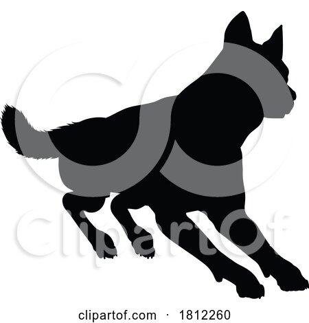 Dog Silhouette Pet Animal by AtStockIllustration