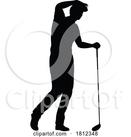 Golfer Golf Sports Person Silhouette by AtStockIllustration