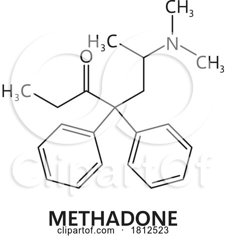 Molecular Structure for Methadone by Vector Tradition SM