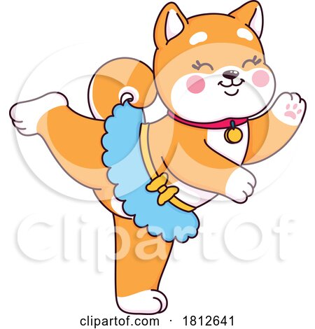 Shiba Inu Dog Ballerina by Vector Tradition SM