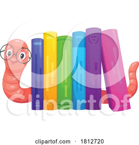 Smart Worm with Books by Vector Tradition SM