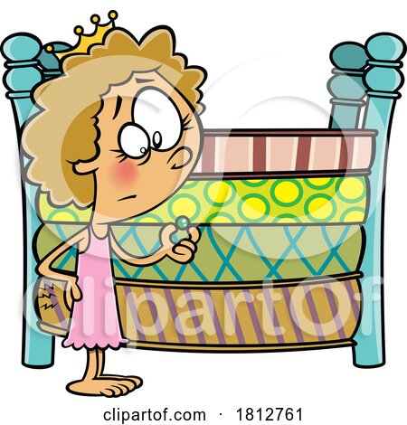 Princess and the Pea Cartoon by toonaday