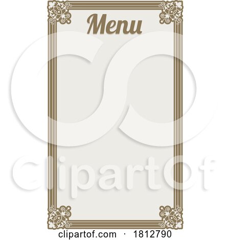 Menu Frame Border Background by AtStockIllustration