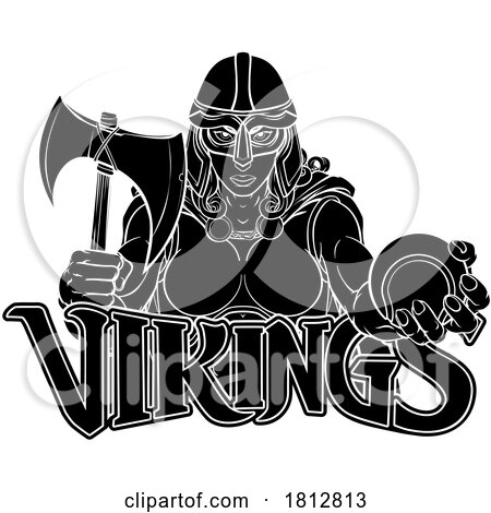 Viking Trojan Celtic Knight Tennis Warrior Woman by AtStockIllustration