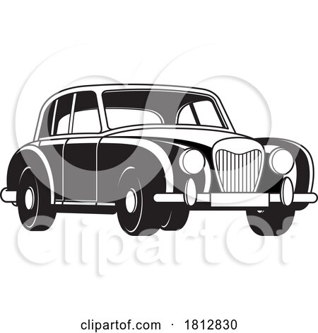 Classic Car Black and White by Lal Perera