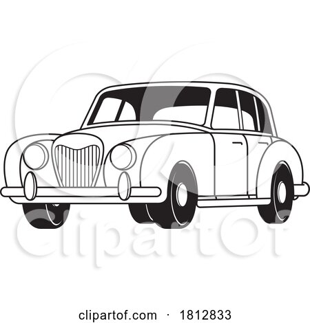 Classic Car Black and White by Lal Perera