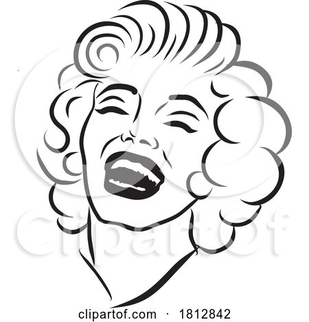 Caricature Portrait of Marilyn Monroe by Johnny Sajem