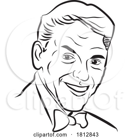 Caricature Portrait of Frank Sinatra by Johnny Sajem