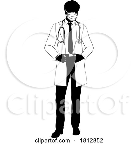 Doctor Man Medical Silhouette Healthcare Person by AtStockIllustration