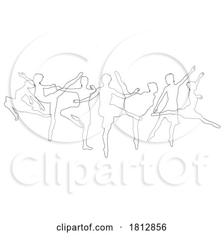 Ballet Dancer Silhouette Dancers Poses Silhouettes by AtStockIllustration