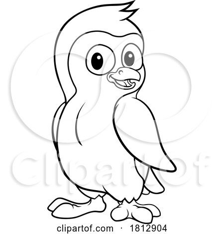 Penguin Bird Coloring Cartoon Wildlife Mascot by AtStockIllustration