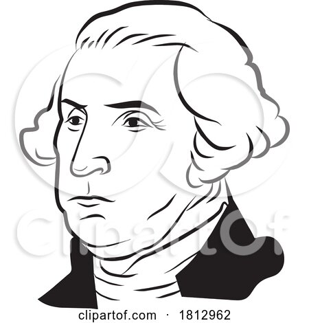 Caricature Portrait of George Washington by Johnny Sajem