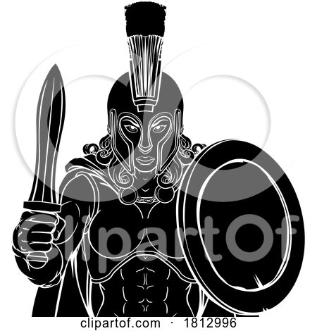 Spartan Trojan Female Warrior Gladiator Woman by AtStockIllustration