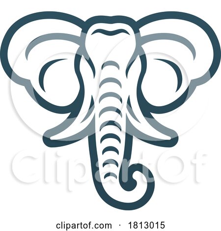 Elephant Design Safari Animal Icon Mascot Design by AtStockIllustration