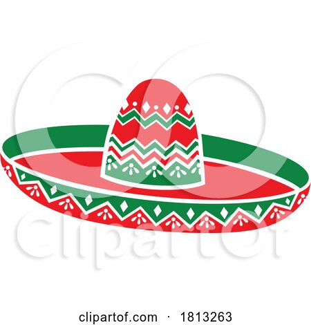 Mexican Sombrero Hat Licensed Clipart by Vector Tradition SM