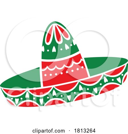 Mexican Sombrero Hat Licensed Clipart by Vector Tradition SM