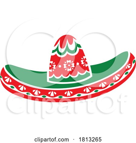 Mexican Sombrero Hat Licensed Clipart by Vector Tradition SM