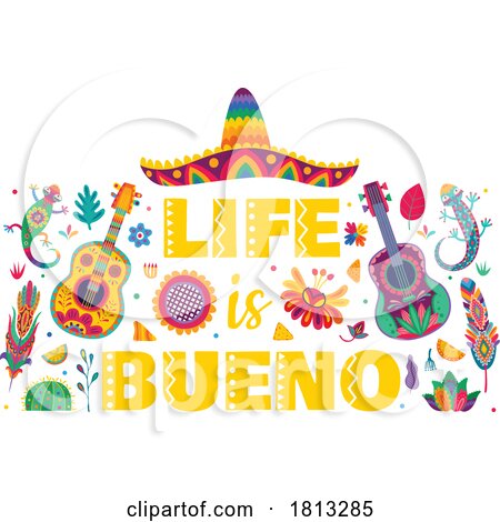 Life Is Bueno Licensed Clipart by Vector Tradition SM