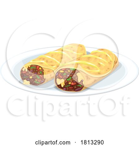 Burritos Licensed Clipart by Vector Tradition SM