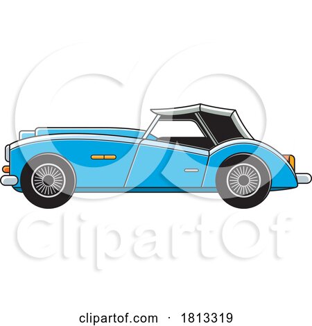 Blue Classic Car Clipart by Lal Perera