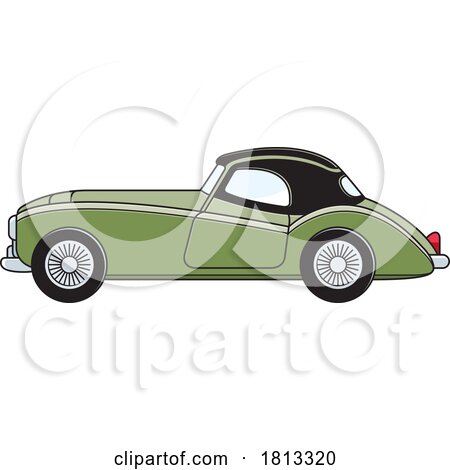 Green Classic Car Clipart by Lal Perera