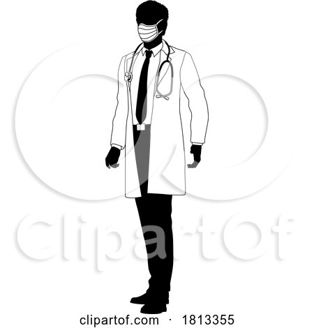 Doctor Man Medical Silhouette Healthcare Person by AtStockIllustration