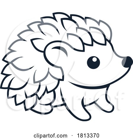 Hedgehog Animal Design Icon Mascot Illustration by AtStockIllustration