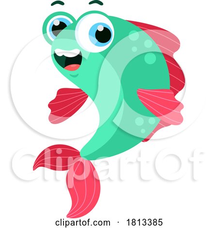 Cute Fish Licensed Cartoon Clipart by Hit Toon