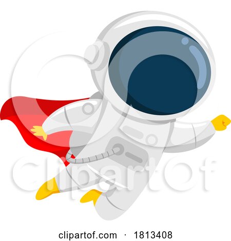 Super Astronaut Licensed Cartoon Clipart by Hit Toon