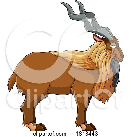 Markhor Licensed Cartoon Clipart by Hit Toon