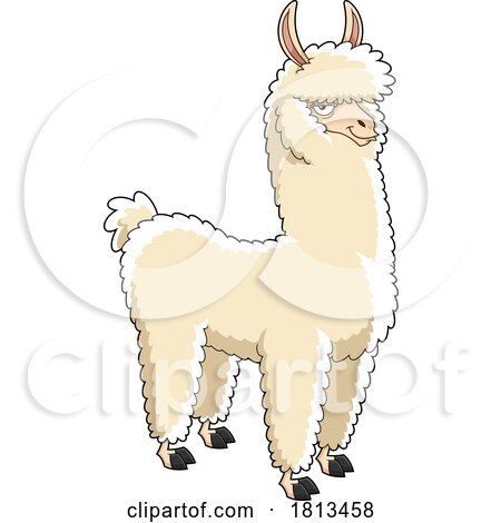 Llama Licensed Cartoon Clipart by Hit Toon