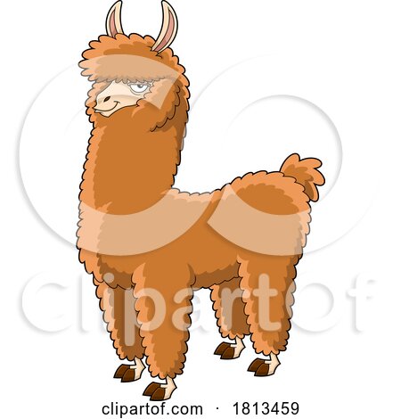 Llama Licensed Cartoon Clipart by Hit Toon