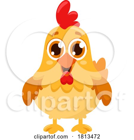 Chicken Barnyard Animal Licensed Cartoon Clipart by Hit Toon