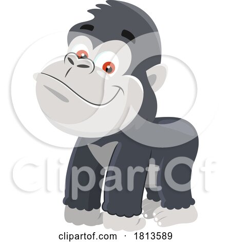 Baby Gorilla Licensed Cartoon Clipart by Hit Toon