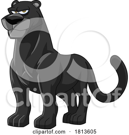 Black Panther Licensed Cartoon Clipart by Hit Toon